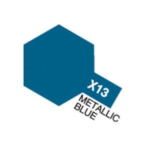 X-13 Metallic Blue, Acrylic Mini 10 ml (penselmaling, blank) - Tamiya